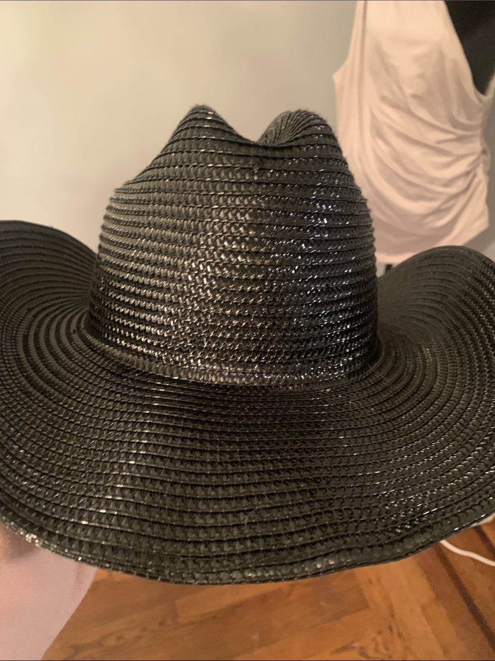 🆕- Daisy Fuentes Woman’s Black Cowgirl Hat with UPF 50+ & Gold Emblem - Picture 8 of 8